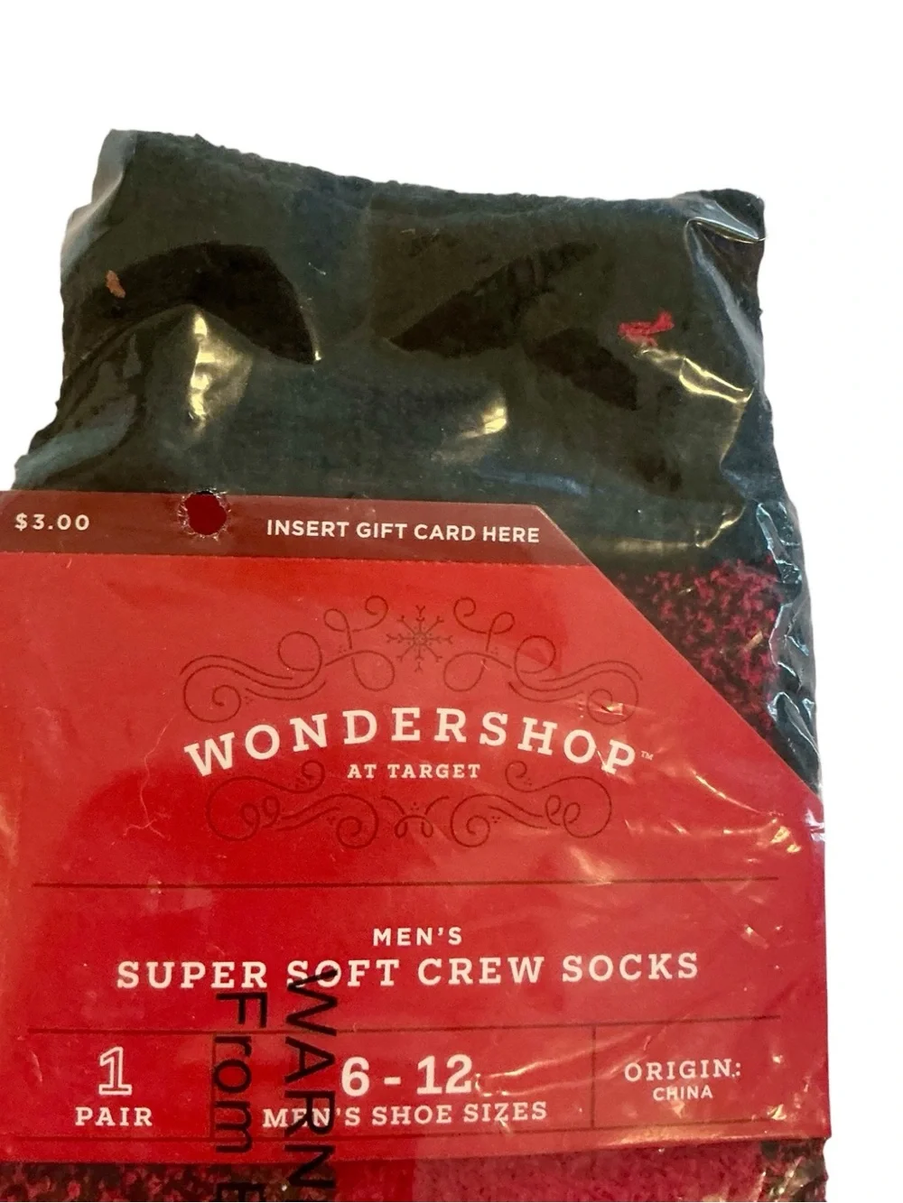 Wondershop & American Mammoth Red Holiday Cozy Crew Socks - Pack of 2